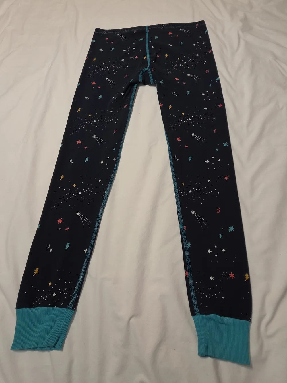 Mightly Kids Navy Space-Print Organic Cotton Pajama Set